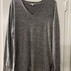 Lucky Brand Gray V-Neck Women's Sweater